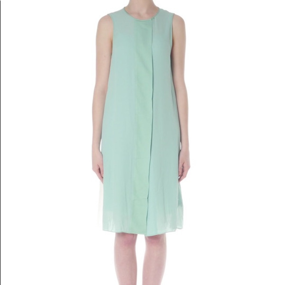 MALENE BIRGER. Mint Cream Colorblock Dress! - Picture 6 of 9